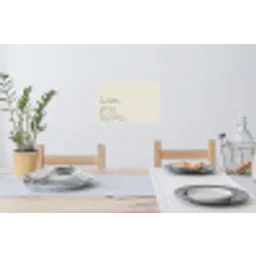 Minimalistisch - Love - Beige Muursticker klein -eettafel