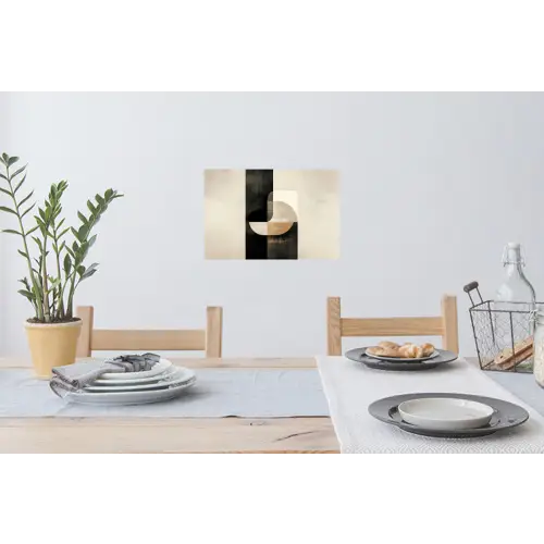 Modern - Vierkant - Vormen Muursticker klein -eettafel