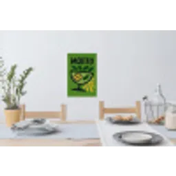 Mojito - Cocktail - Citroen - Groen Muursticker klein -eettafel