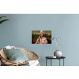 Mona - Klassiek - Roze Muursticker klein -plant