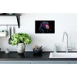 Aap - Verf - Neon - Kleur Muursticker klein -keuken