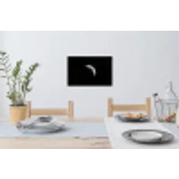 Maan - Hemel - Zwart - Schaduw Muursticker klein -eettafel