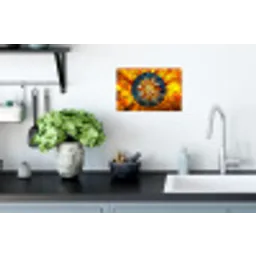 Mozaïek - Zon - Geel - Cirkel Muursticker klein -keuken