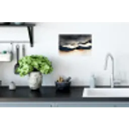 Bergen - Donkerblauw - Landschap Muursticker klein -keuken