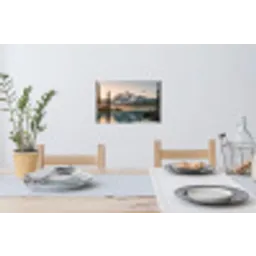 Bergen - Water - Bomen Muursticker klein -eettafel