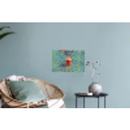 Mok - Koffie - Zigzag - Slagroom Muursticker klein -plant