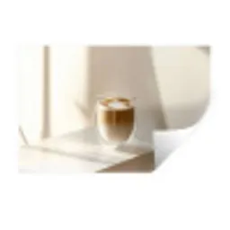 Mok - Latte - Minimalistisch - Schaduw Muursticker klein -3d