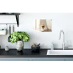Mok - Latte - Minimalistisch - Schaduw Muursticker klein -keuken