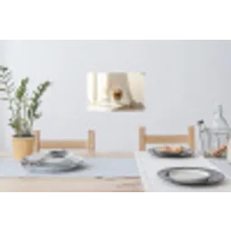 Mok - Latte - Minimalistisch - Schaduw Muursticker klein -eettafel