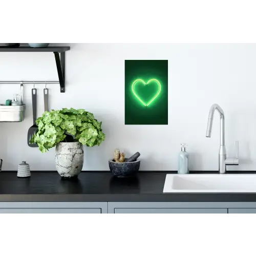 Neon - Groen - Licht Muursticker klein -keuken