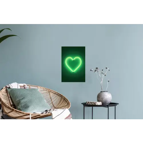 Neon - Groen - Licht Muursticker klein -plant