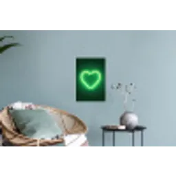 Neon - Groen - Licht Muursticker klein -plant