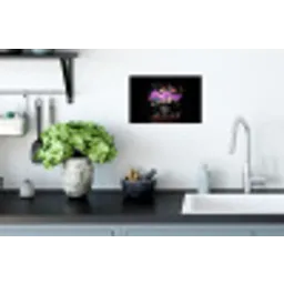 Neon - Vaas - Bloemen Muursticker klein -keuken