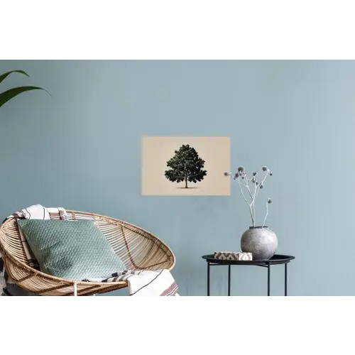 Eikenboom - Schaduw - Egaal Muursticker klein -plant