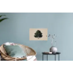 Eikenboom - Schaduw - Egaal Muursticker klein -plant