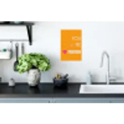 Oranje - Love - Valentijn Muursticker klein -keuken