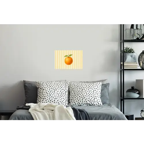 Sinaasappel - Strepen - Oranje - Zomers Muursticker klein -slaapkamer