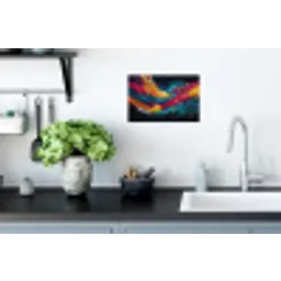 Banen - Golven - Kleurrijk - Abstract Muursticker klein -keuken