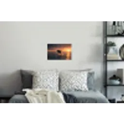 Orka - Zee - Zonsondergang Muursticker klein -slaapkamer