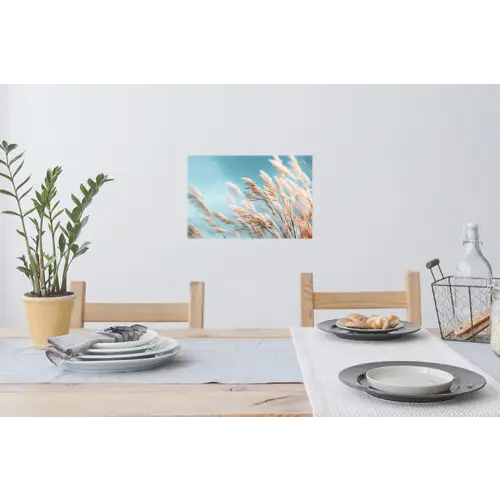 Siergras - Wind - Lichtbruin Muursticker klein -eettafel