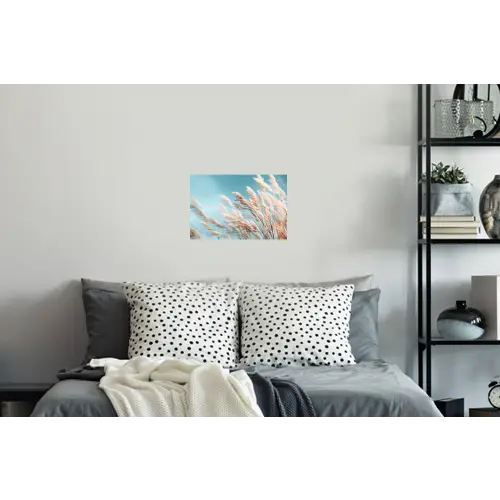 Siergras - Wind - Lichtbruin Muursticker klein -slaapkamer