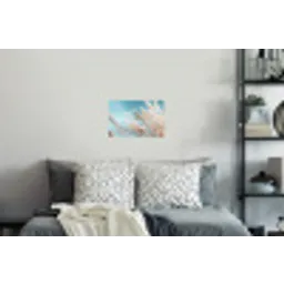 Siergras - Wind - Lichtbruin Muursticker klein -slaapkamer