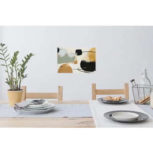 Paint - Abstract - Kleuren Muursticker klein -eettafel
