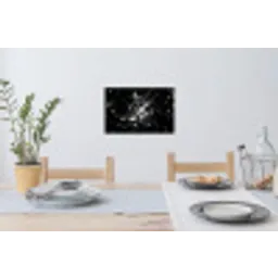 Verfspatten - Wit - Abstract - Explosie Muursticker klein -eettafel