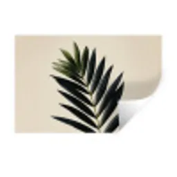 Palmblad - Donkere bladen - Subtiel Muursticker klein -3d