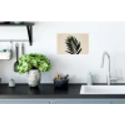 Palmblad - Donkere bladen - Subtiel Muursticker klein -keuken