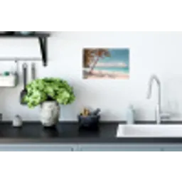 Palmboom - Schommel - Strand - Lucht Muursticker klein -keuken