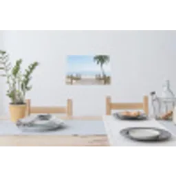 Palmbomen - Pad - Horizon Muursticker klein -eettafel