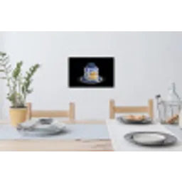 Pannenkoeken - Blauwe Bessen - Bord Muursticker klein -eettafel