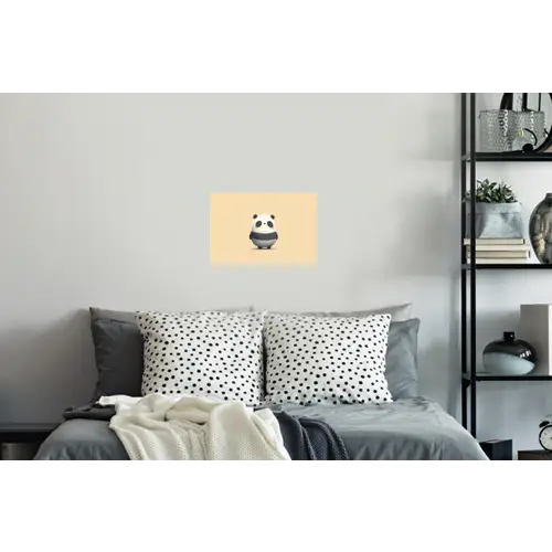 Panda - Beige - Minimalistisch Muursticker klein -slaapkamer