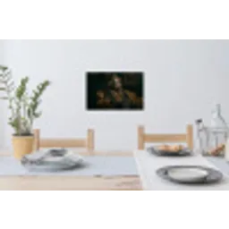 Panda - Hoed - Bril - Pak Muursticker klein -eettafel