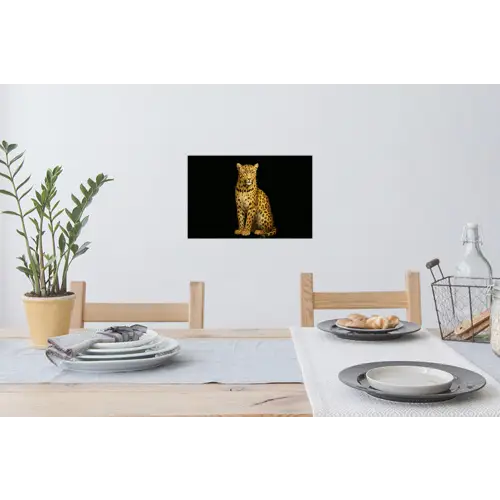 Panter - Realistisch - Bruin Muursticker klein -eettafel