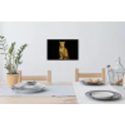 Panter - Realistisch - Bruin Muursticker klein -eettafel