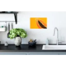 Papaja - Oranje - Topisch Muursticker klein -keuken