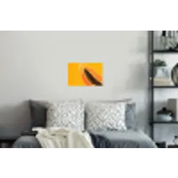 Papaja - Oranje - Topisch Muursticker klein -slaapkamer