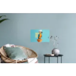 Papegaai - Koksmuts - Quote - Neon Muursticker klein -plant