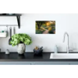 Pad - Bloemen - Park Muursticker klein -keuken
