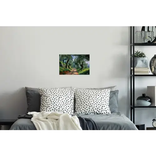 Pad - Bomen - Schaduw - Muursticker klein -slaapkamer