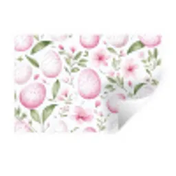 Patroon - Eieren - Roze - Pasen Muursticker klein -3d