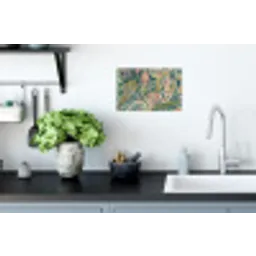 Patroon - Kleurrijk - Sierlijk - Groen Muursticker klein -keuken