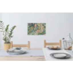 Patroon - Kleurrijk - Sierlijk - Groen Muursticker klein -eettafel