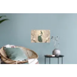 Pauw - Tak - Bloemen Muursticker klein -plant