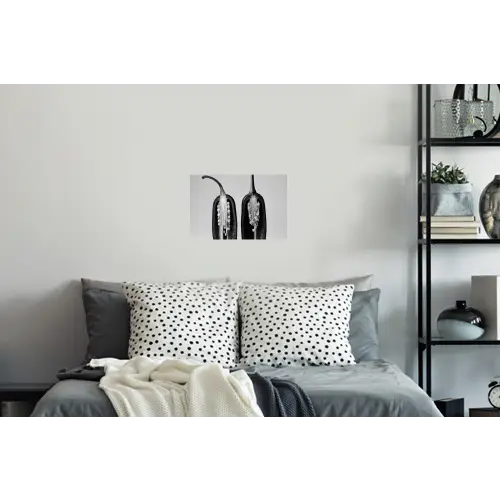 Pepers - Zwart - Wit - Zaadlijsten Muursticker klein -slaapkamer