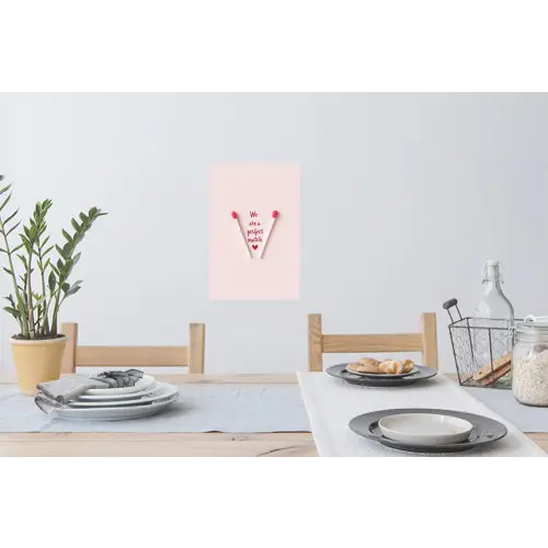 Perfect - Minimalistisch - Valentijn Muursticker klein -eettafel
