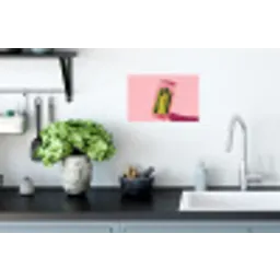 Augurken - Pot - Schaduw - Roze Muursticker klein -keuken