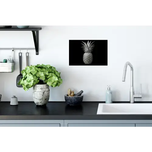 Ananas - Gedetailleerd - Bladeren Muursticker klein -keuken